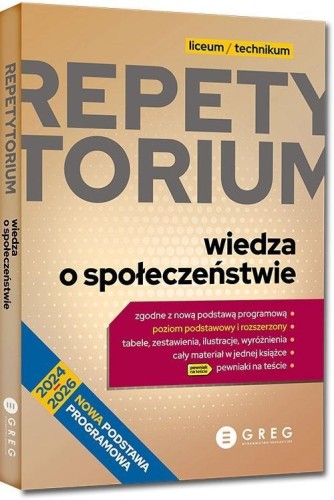 Repetytorium LO 2024/26 - WOS, praca zbiorowa