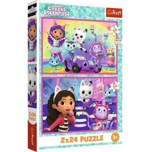 Puzzle 2x24 Zabawy z Gabby TREFL, Trefl