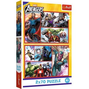 PUZZLE 2X70 ZOSTAŃ BOHATEREM TREFL, TREFL