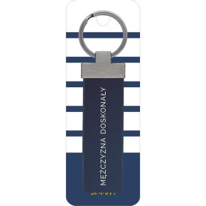 BRELOK PREZENTOWY Z NAPISEM MĘŻCZYZNA DOSKONAŁY
