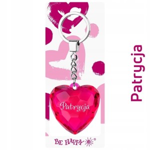 BRELOK SERCE PATRYCJA, BE-HAPPY GIFTS