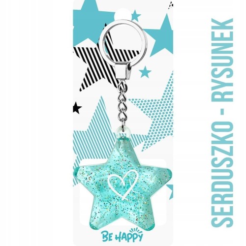 Brelok Gwiazdka Serduszko, Be-Happy Gifts