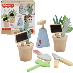 FISHER PRICE ZESTAW MAŁY OGRODNIK DREWNIANY