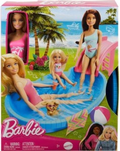 BARBIE BASEN Z LALKĄ I AKCESORIAMI, MATTEL