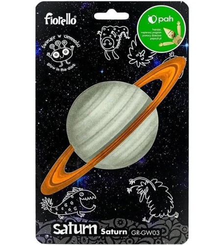 Naklejka fluorescencyjna Saturn 18,7x9cm, Fiorello