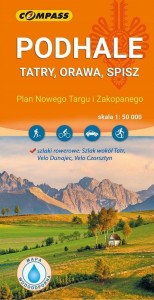 MAPA - PODHALE, TATRY, ORAWA, SPISZ 1:50 000
