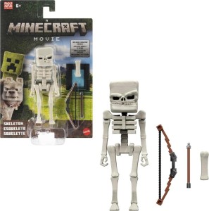 MINECRAFT MOVIE FIGURKA FIRMOWA SKELETON, MATTEL