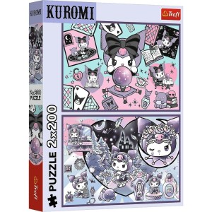 PUZZLE 2X200 PSOTY KUROMI HELLO KITTY TREFL, TREFL
