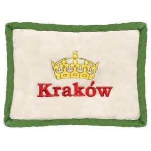 PODUSZKA KRAKÓW ZIELONA 34X24CM