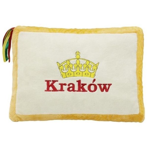 Poduszka Kraków żółta 34x24cm