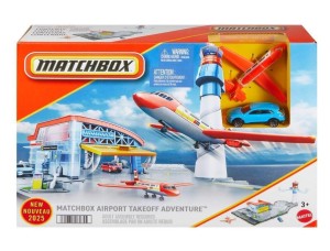 MATCHBOX ZESTAW LOTNISKO PRZYGÓD, MATTEL
