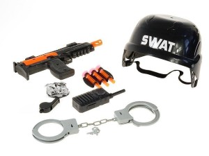 ZESTAW POLICYJNY Z HEŁMEM 10 CZĘŚCI