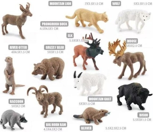 Zestaw dzikich zwierząt ameryki północnej, Merkpol