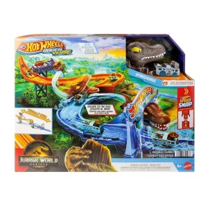 HOT WHEELS RACEVERSE JURASSIC WORLD CRASH&SPLASH