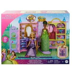 DISNEY PRINCESS GARDEROBA KSIĘŻNICZKI, MATTEL