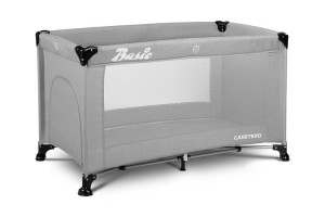 ŁÓŻECZKO TURYSTYCZNE BASIC SZARE, CARETERO