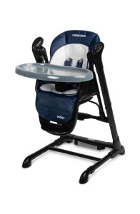 KRZESEŁKO + HUŚTAWKA INDIGO BLACK NAVY, CARETERO