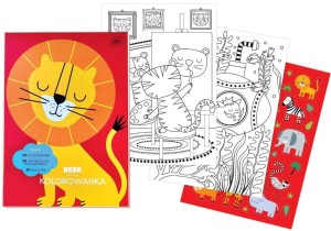 KOLOROWANKA Z NAKLEJKAMI A4/40K BEBE KIDS