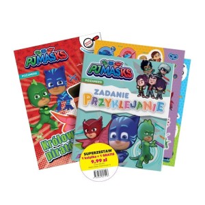 PJ MASKS. ZADANIE PRZYKLEJANIE, PRACA ZBIOROWA