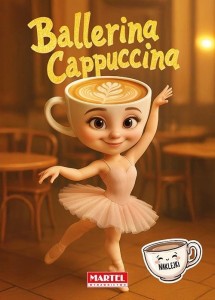 KOLOROWANKA BALLERINA CAPPUCCINA Z NAKLEJKAMI