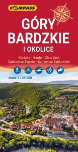 MAPA TURYSTYCZNA - GÓRY BARDZKIE I OKOLICE