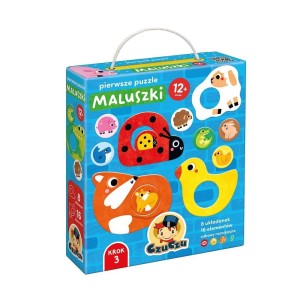 CZUCZU PIERWSZE PUZZLE MALUSZKI DLA DZIECI 12M+