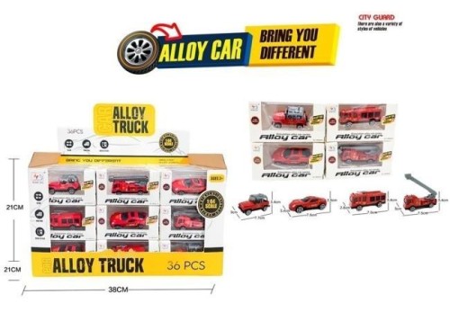 Auto metalowe 36szt, Merkpol