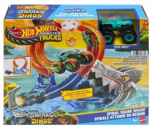 HOT WHEELS MONSTER TRUCKS PĘTLA REKINA TOR Z KRAKS