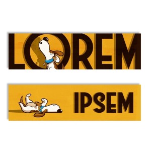 ZAKŁADKA KARTONOWA - LOREM IPSEM, MOLOM