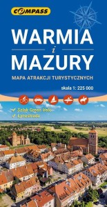 MAPA ATRAKCJI TURYSTYCZNYCH - WARMIA I MAZURY