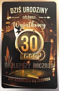 KARNET Z WYMIENNYMI ROCZNIKAMI 30 MĘSKA