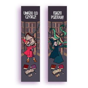ZAKŁADKA KARTONOWA - UWAŻAJ CO CZYTASZ!, MOLOM