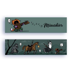 ZAKŁADKA KARTONOWA - MIAUSKIER, MOLOM