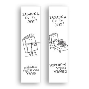 ZAKŁADKA KARTONOWA - KSIĄŻKA TRZYMA W NAPIĘCIU
