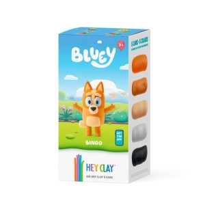 HEY CLAY- FIGURKA BLUEY BINGO + AKCESORIAMI 5PAK