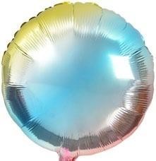 BALON FOLIOWY TĘCZOWY OKRĄGŁY