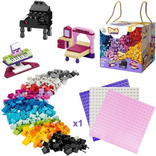 Klocki 520 elementów + podstawa, Trifox