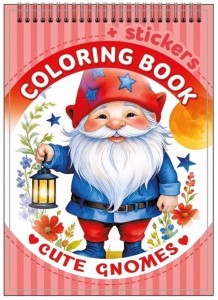 KOLOROWANKA 105X148 Z NAKLEJKAMI GNOMY