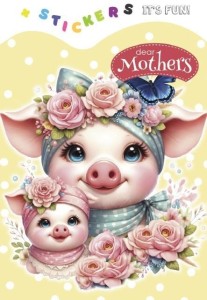 KOLOROWANKA 135X190 Z NAKLEJKAMI NAJDROŻSZE MAMY