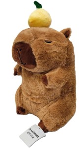 MASKOTKA PLUSZOWA KAPIBARA Z OWOCEM 30CM