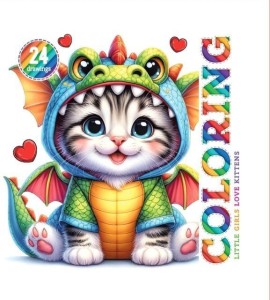 KOLOROWANKA 140X140 KOT PRZEBRANY ZA SMOKA 24OBRAZ