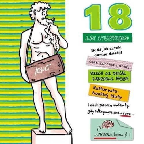 Karnet KW Hologram 18 Posąg