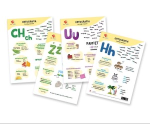 PLANSZE EDUKACYJNE ZASADY ORTOGRAFII A4