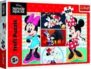 PUZZLE 100 ZABAWNA MINNIE TREFL, TREFL
