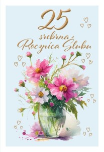 KARTKA OKOLICZNOŚCIOWA ROCZNICA ŚLUBU 25