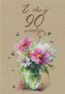 KARTKA OKOLICZNOŚCIOWA URODZINY 90