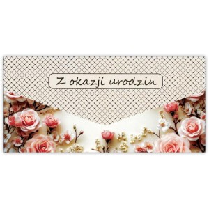 KARNET-KOPERTA W DNIU URODZIN