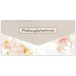KARNET-KOPERTA PODZIĘKOWANIA