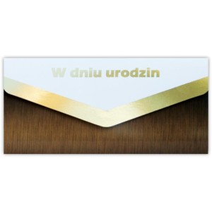 KARNET-KOPERTA W DNIU URODZIN