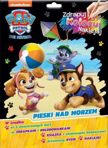 Psi Patrol. Zdrapuj, koloruj, naklejaj